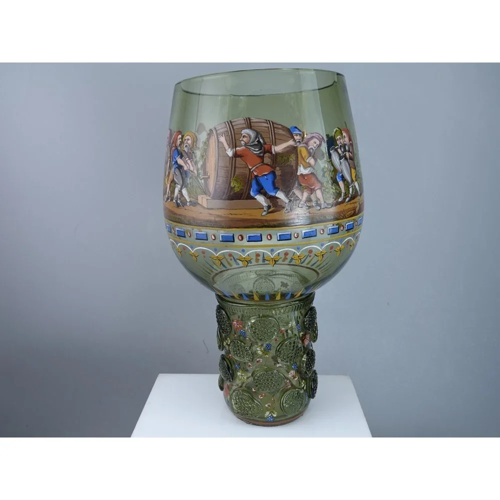 Huge c1880 Lobmeyr Bohemian Goblet